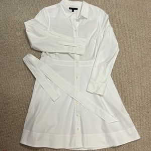 Classic Banana Republic White Poplin Shirtdress